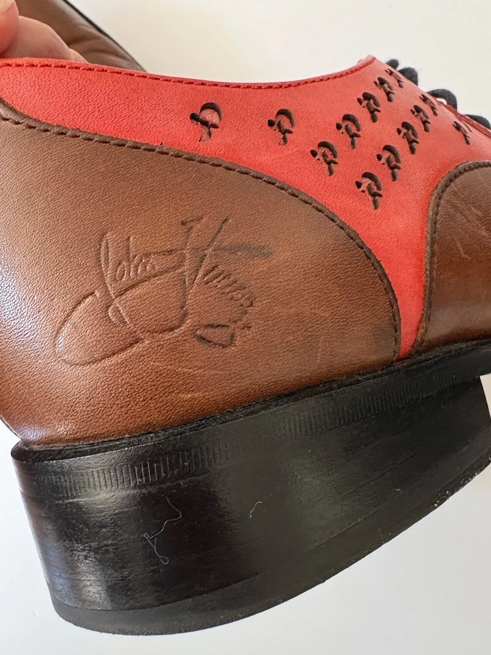 John Fluevog || Twin Turbines 211‎ Carrall Street Oxfords Red Brown